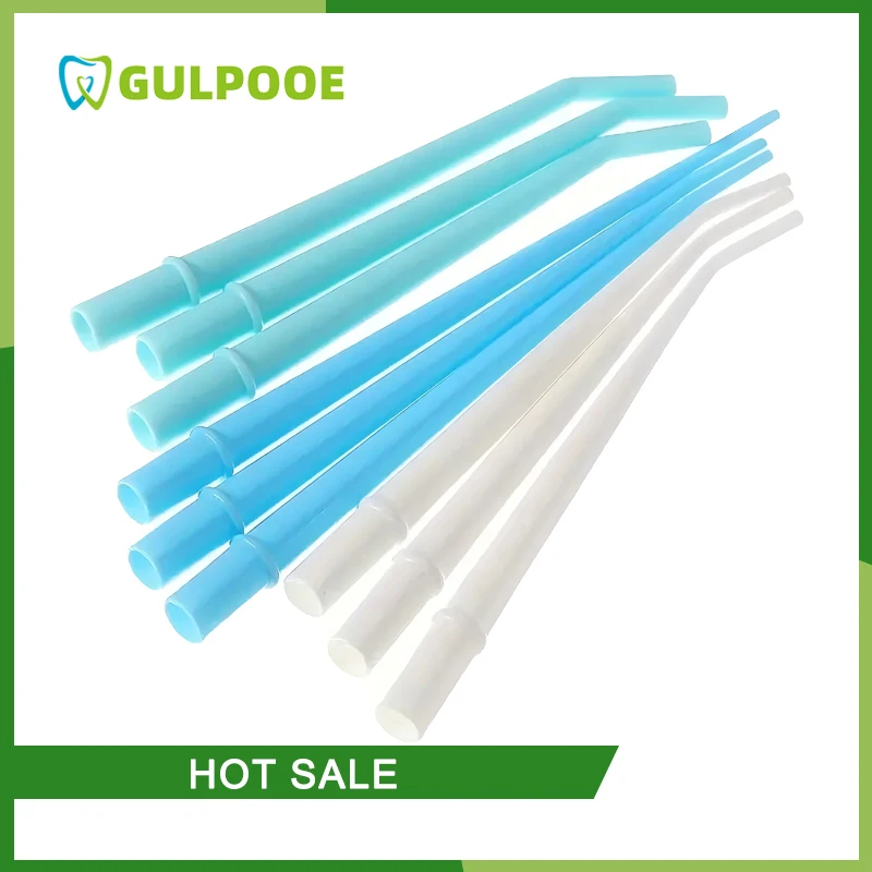 PIORPOY 25 Pcs/Bag Disposable Dental Surgical Aspirator Suction Saliva Ejector Tip Tube Plastic  1/4