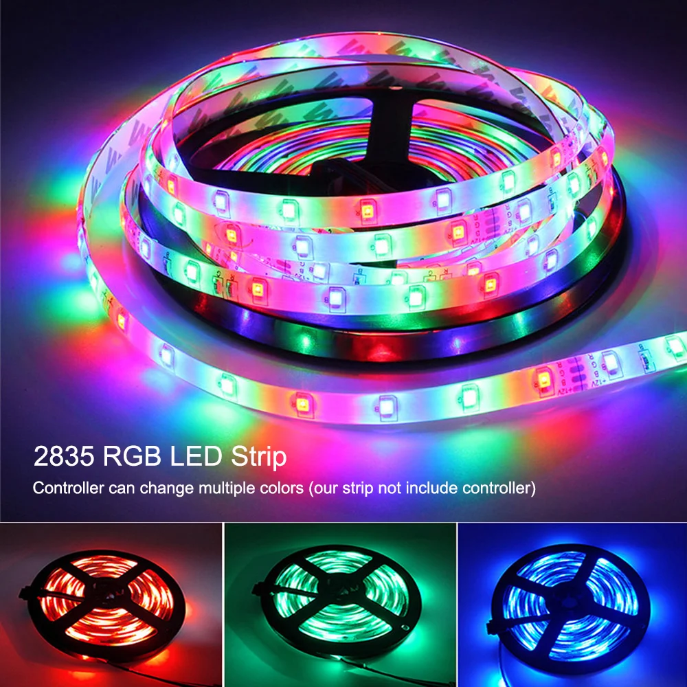 12V LED Strip Light SMD2835 5M 10M 20M LED Light Strips 60/120LEDs/m Ribbon Diode White Warm White Red Green Blue RGB LED Tape