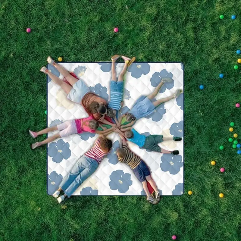 بطانيات نزهة مقاومة للماء للأماكن الخارجية بطانية مقاومة للرمل للشاطئ والنزهات بساط كبير قابل للطي للتخييم غطاء أرضي للسفر والمشي لمسافات طويلة