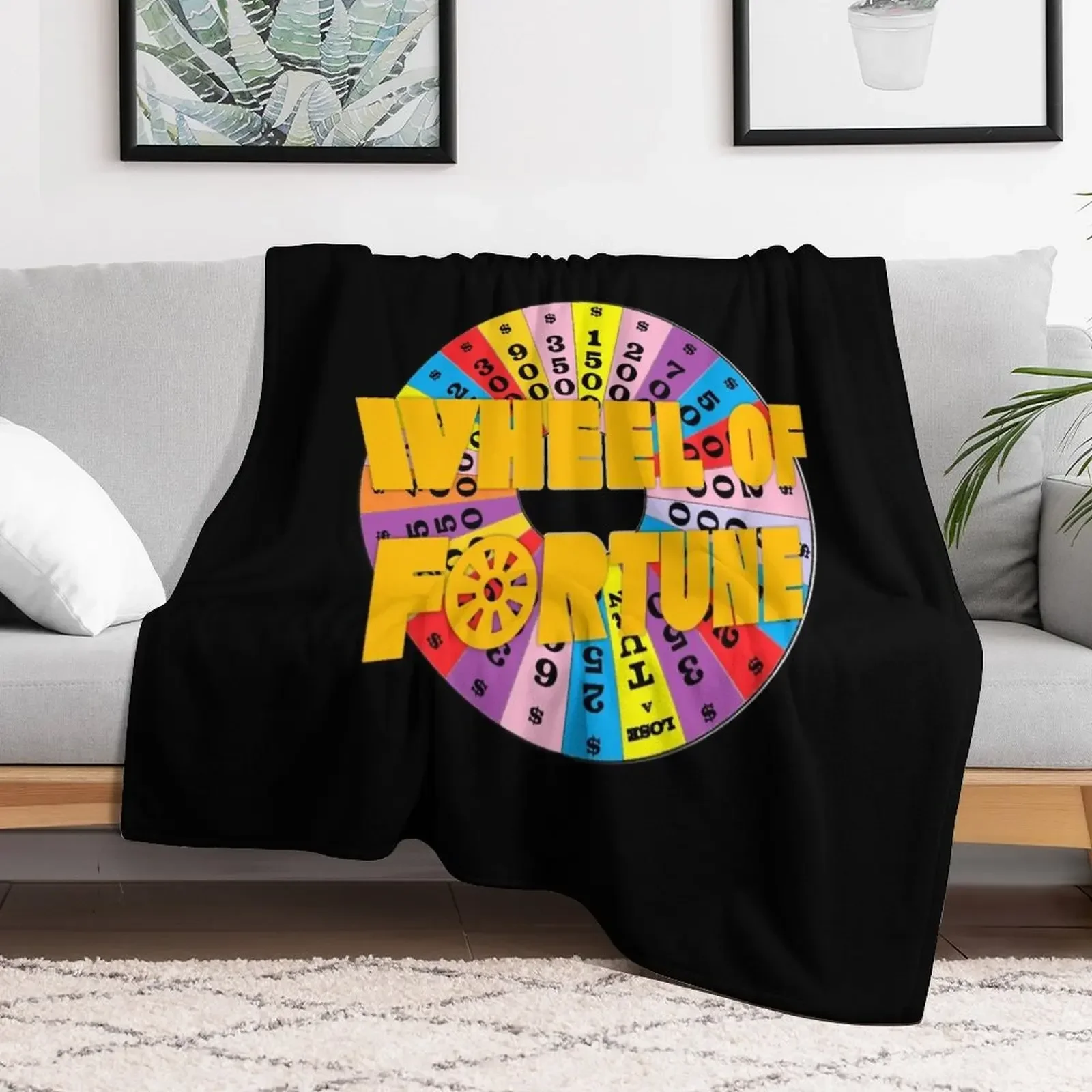 

Wheel of Fortune Throw Blanket Soft Summer Beddings Beautifuls Bed covers Blankets