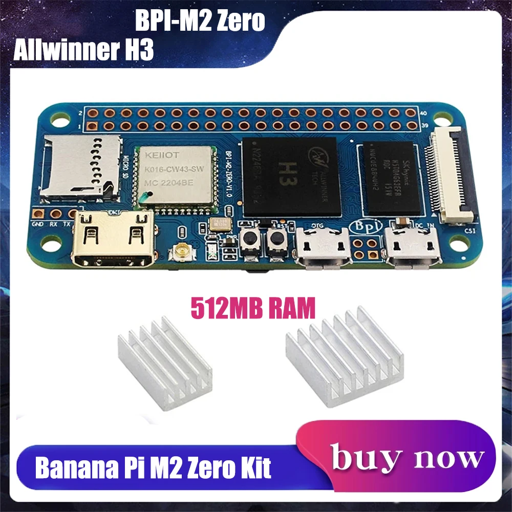 

Banana Pi M2 Zero BPI-M2 Zero H3 Quad Core Single-Board WIFI BT Same as Raspberry Pi Zero W