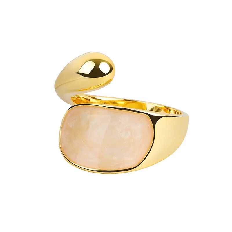 QMCOCO Silver Color Simple Vintage Rings Women Summer New Style Trend Retro Elegant Party Jewelry Gifts Shell Access