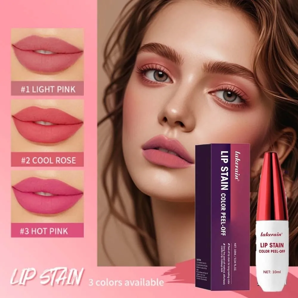 2 Stuks Gemakkelijk Aan Te Toepassen Langdurige Peel-Off Lipgloss Make-Up Lipsticks Matte Lip Vlek 10 Ml olie Lip Glazuur Set Banket