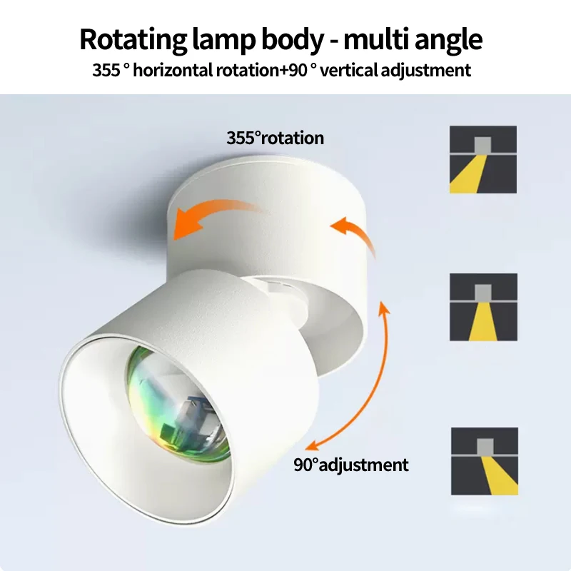 New sunset spotlight Led Down Lamp Interior Surface Mounted Ceiling Spot Lighting Decoration Living Bedroom Fixture Hallway