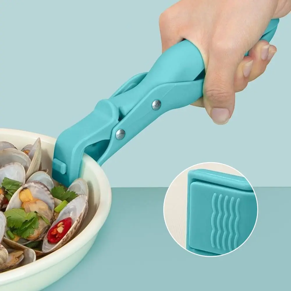 Silicone Anti Scalding Clip Gripper Non-slip Meal Bowls Tongs Durable Meal Bowls Tongs Kitchen Pot Bowl Clip Kitchen Supplies