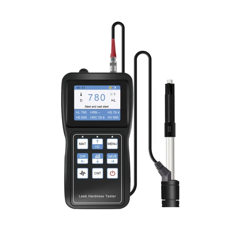 Color Screen Impact Waveform Durometer Digital Portable Hardness Meter Metal Leeb  Tester