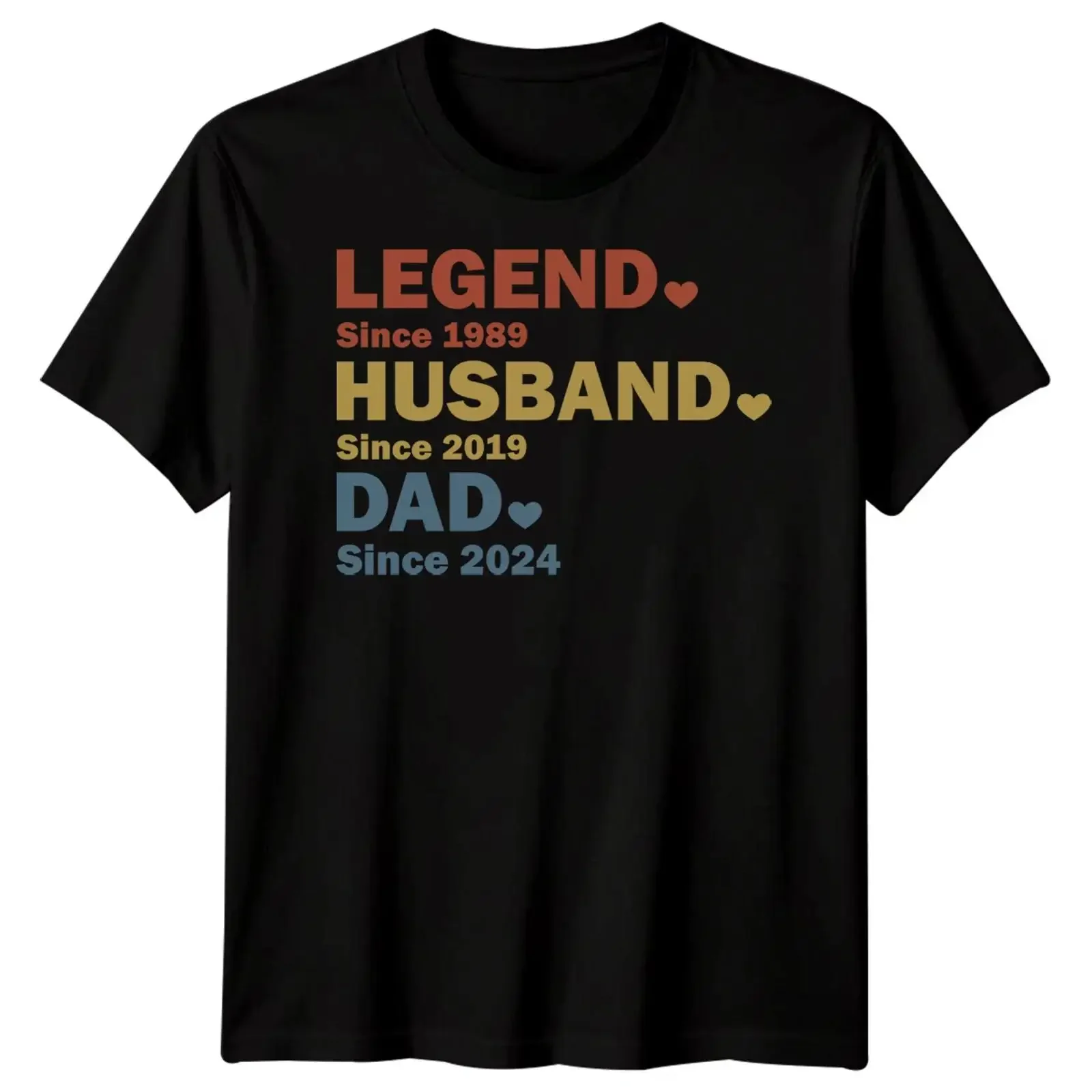Personalisiertes lustiges Herren T Shirt Legende Ehemann Vatertag Bester Papa FD vintage Washed Breathable designer clothes