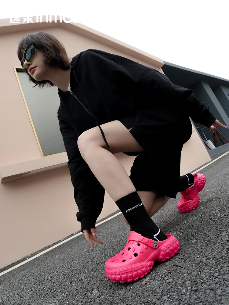 

Chunky Platform Clogs Sandals Women Summer Soft Thick Bottom Beach Shoes Woman Slide Non Slip EVA Wedge Slippers
