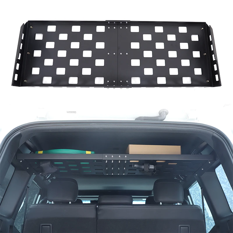 

Aluminum Alloy Black For Toyota Land Cruiser Prado 250 LC250 2024-2025 Car Trunk Layered Rack Storage Rack Interior Accessories