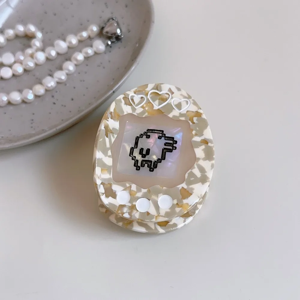 Pinza de pelo de pez de acetato dulce para trabajo, huevo noctilucente, esperma, ballena, tiburón, Clip de agarre, criatura marina, Clip de pelo de Animal, regalos