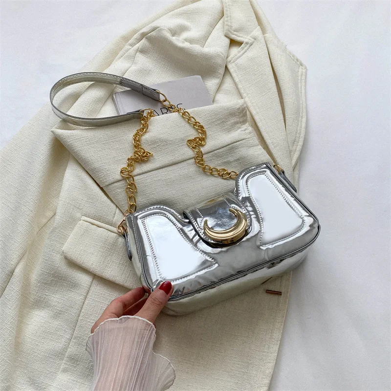 Casual Office Lady Simple Shoulder Bags Japanese All Match Chain Mini Square Bag Elegant Y2k Aesthetic Women Handbags Crossbody