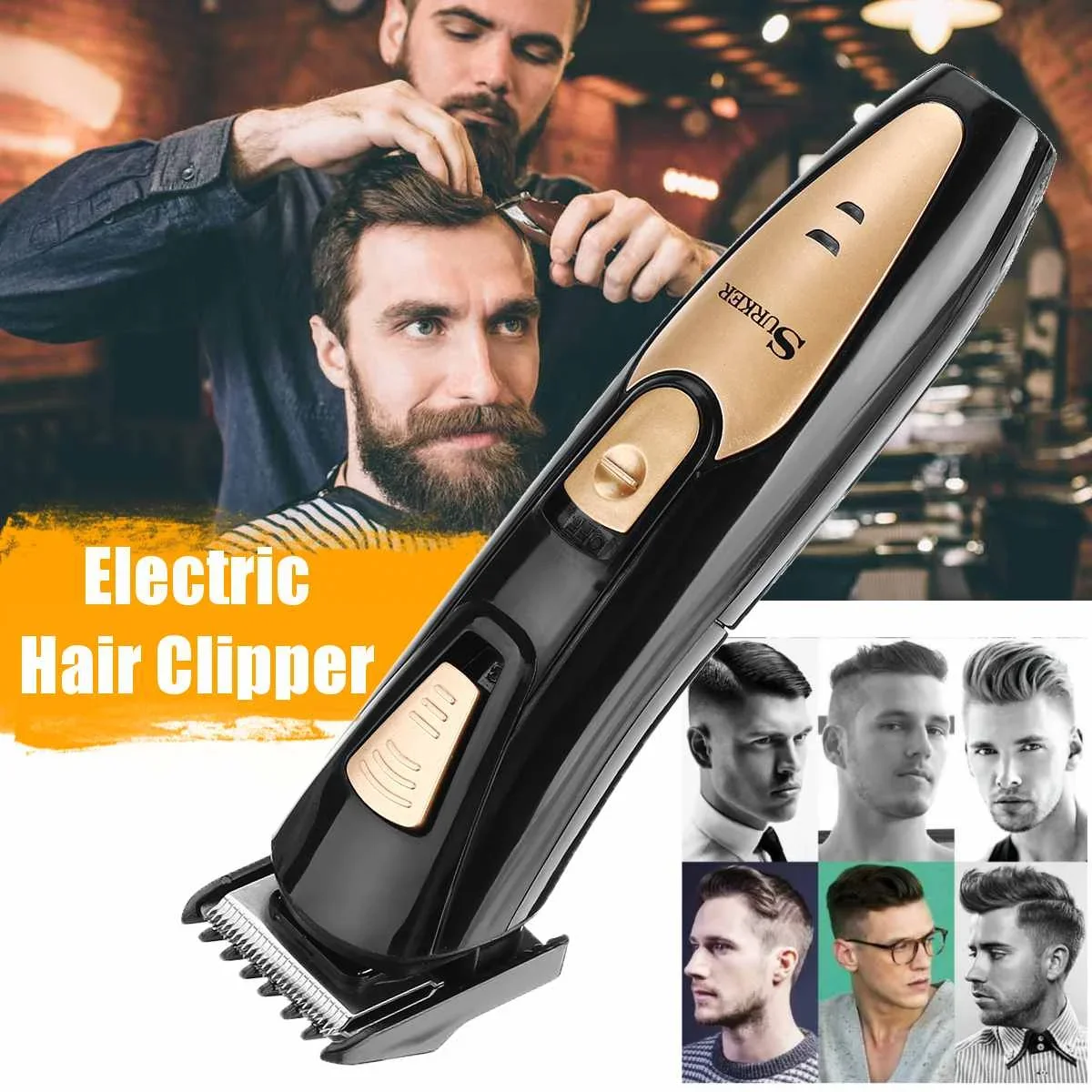 ตัดผมผู้ใหญ่เด็ก220V ชาร์จไฟได้ไฟฟ้าแบบมืออาชีพที่ตัดขนไฟฟ้าตัดผมที่ตัดขนเซรามิก barbe