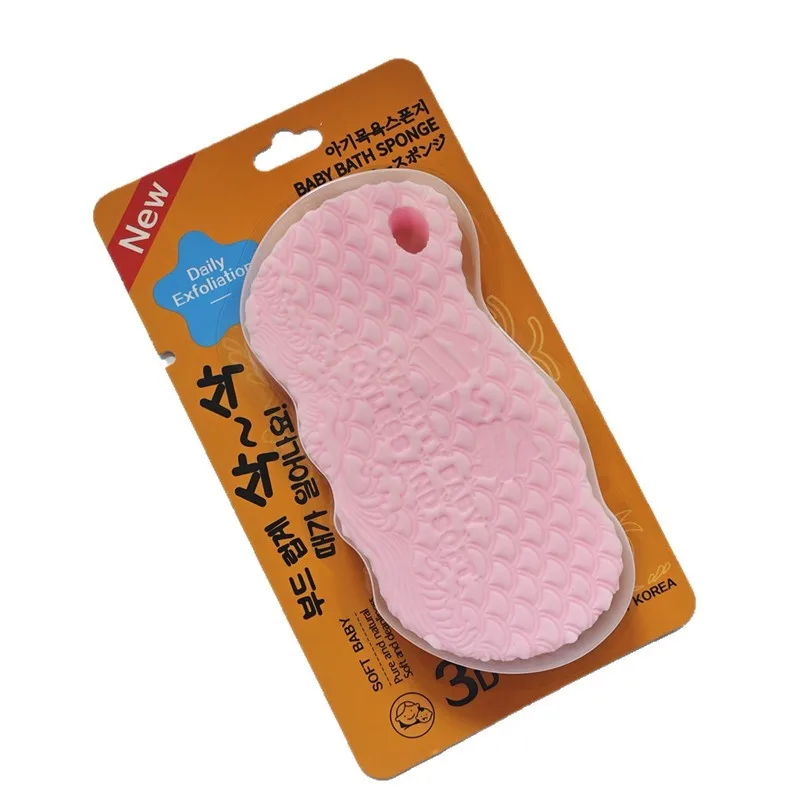 1pc Soft Sponge Body Scrubber Household 3D Body Peeling Dead Skin Exfoliating Painless Massager Sponge Shower Brush Cleaning