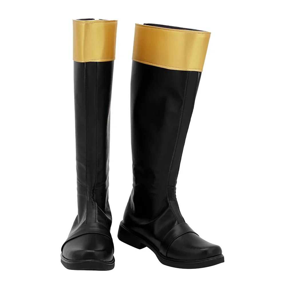 Super Sentai Abaranger Abare Black Cosplay Boots - Black Leather Tokusatsu Hero Shoes, Custom Sizes Collection