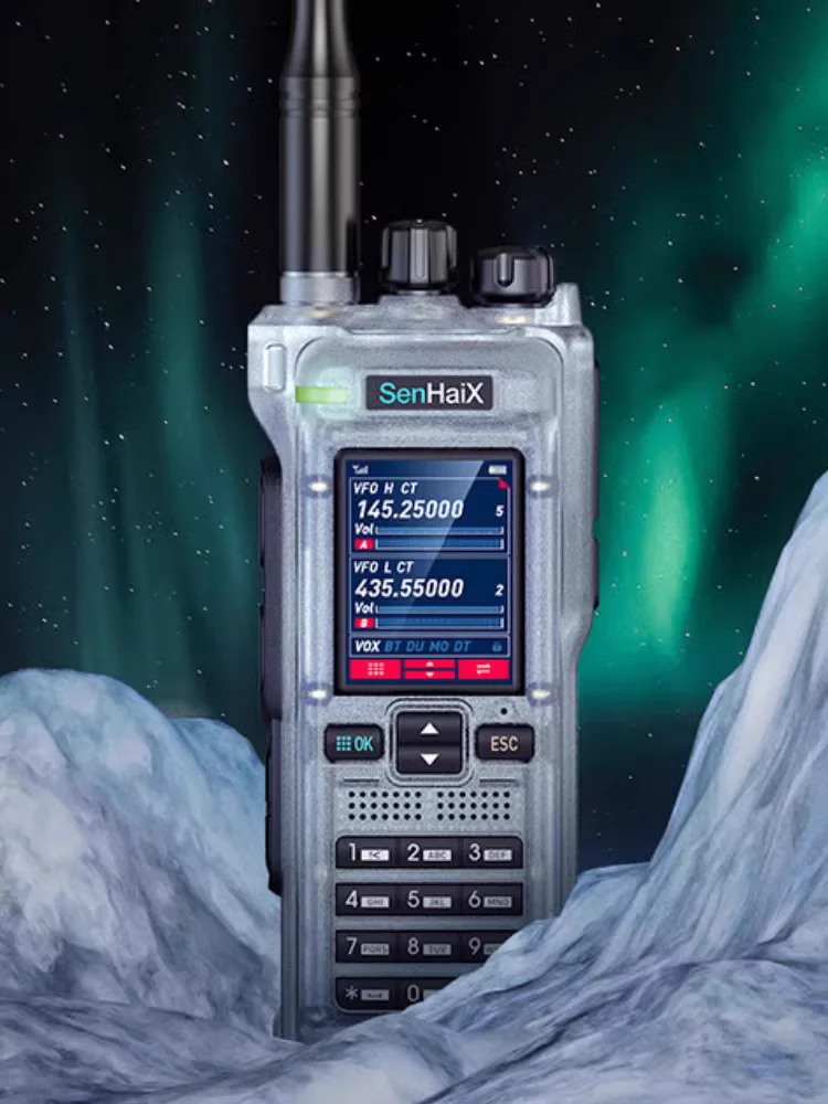 SenhaiX originale Walkie Talkie GT-12 Radio Dual Banda VHF/UHF/AM/FM Multi Band 2W/5W/10W Radio bidirezionale 960 canali talkie pratico