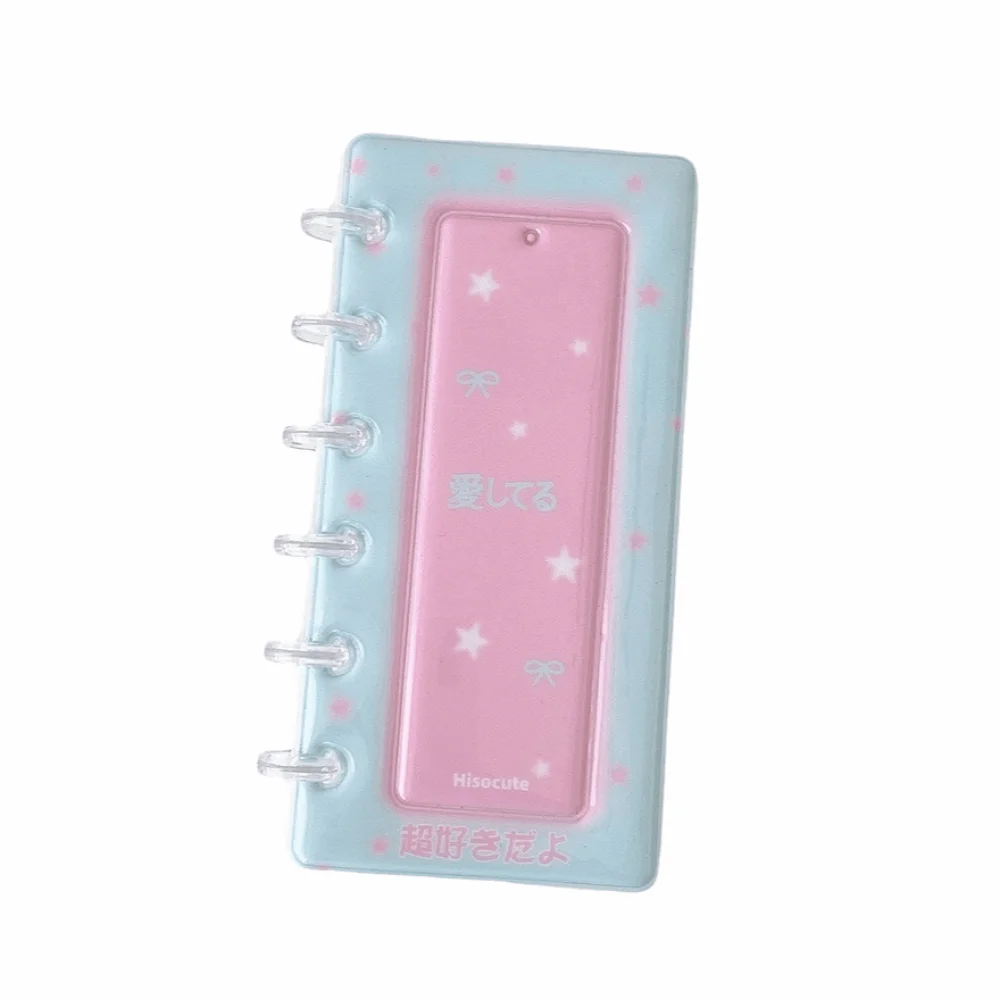 Gift Cartoon Photo Card Holder 4-Grid INS mini Photo Card Binder PVC Removable Small Card Storage Book Office Supplies