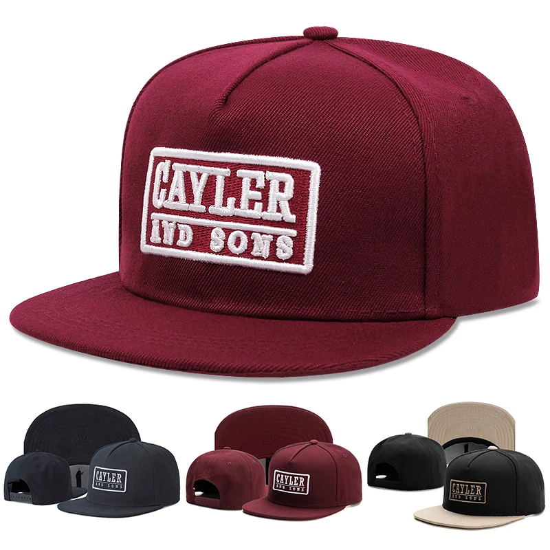 Nueva moda para hombre, sombrero de Hip Hop Cayler And Sons, sombrero de lengua de pato para deportes al aire libre, sombrero bordado para el sol de béisbol para mujer