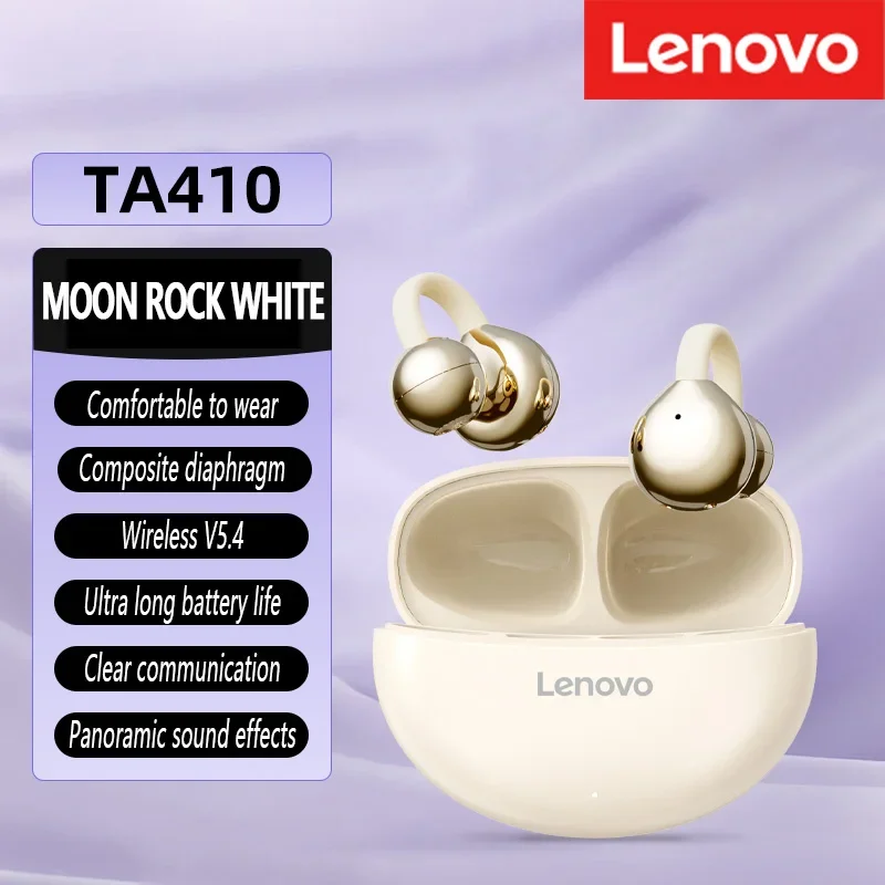 Lenovo TA410 Kabellose Bluetooth 5.4-Kopfhörer, TWS-Panorama-Soundeffekte, extrem lange Akkulaufzeit, angenehm zu tragen