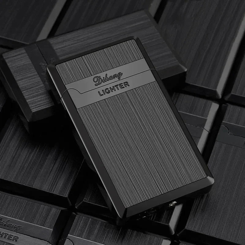 

New Outdoor Windproof Direct Fire Metal Turbine Torch Lighter Kitchen Barbecue Camping Cigar Lighter Tool Men's High End Gifts