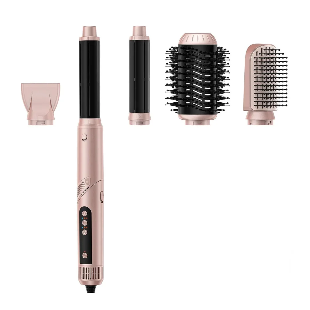 High-speed Hot Air Comb Folding 5-in-1 Multi-function High-speed Noise Reduction Hair Dryer Curling Iron Haarbürste Secador