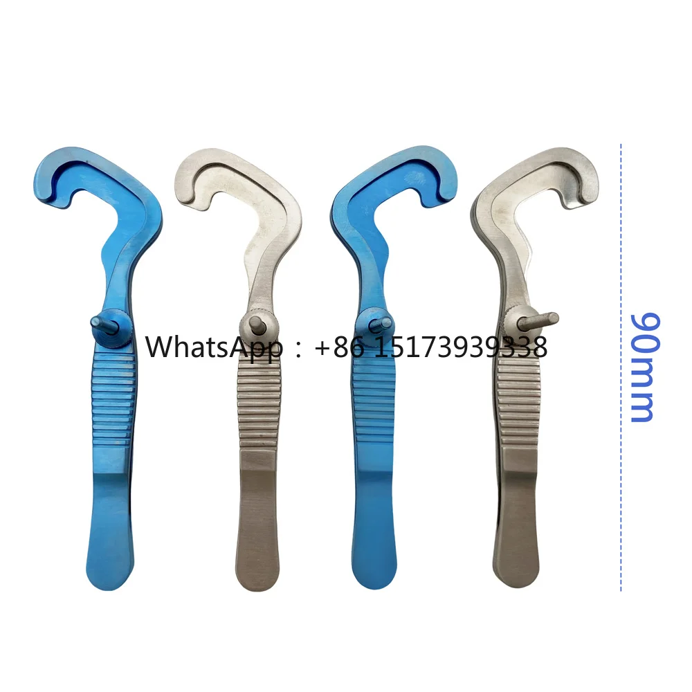 Eyelid Turning Forceps Plastic Surgery Tweezers Chalazion Meibomian Gland Ophthalmic 2pcs/Set