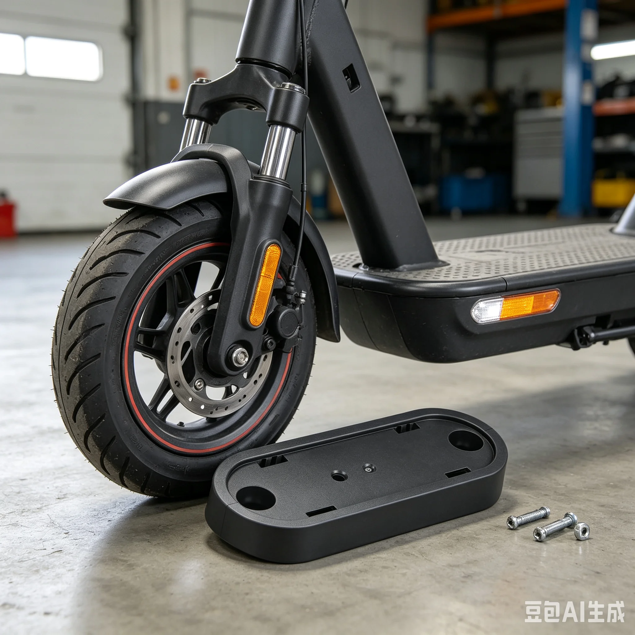For Xiaomi 6 Electric Scooter Front Reflector Base Support E-scooter Reflective Marker Fixed Base ABS Mount Kickscooter Parts