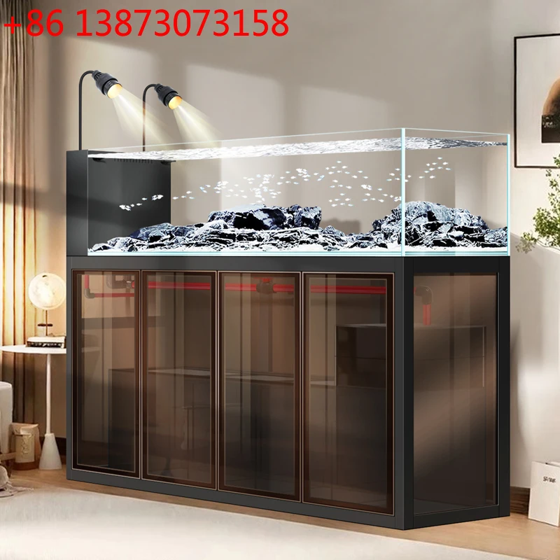 Living room household stream tank medium and large bottom filter ecological wild mining landscaping industrial wind
