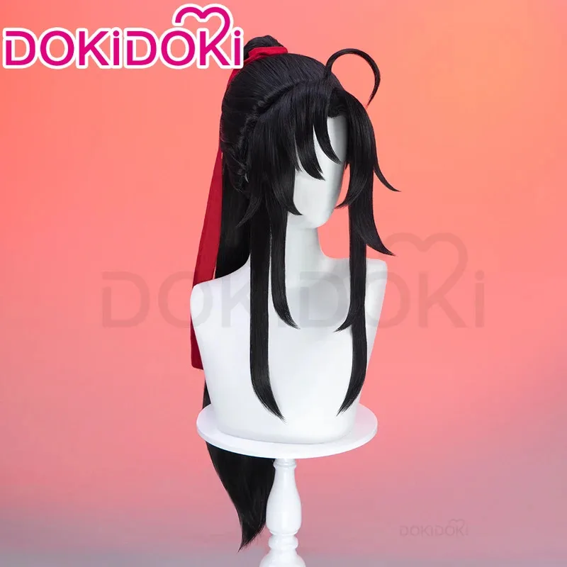 En STOCK Wei Wu Xian/Mo Xuan Yu Cosplay peluca Anime Mo Dao Zu Shi DokiDoki Anime Mo Dao Zu Shi Mo Xuanyu Cosplay Wei Wuxian peluca