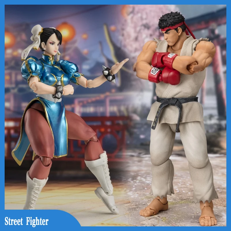 

[In Stock] Bandai Originate Street Fighter Ryu Chun Li Outfit 2 Anime Figurine Collection Model Decoration Kids Toy Gift