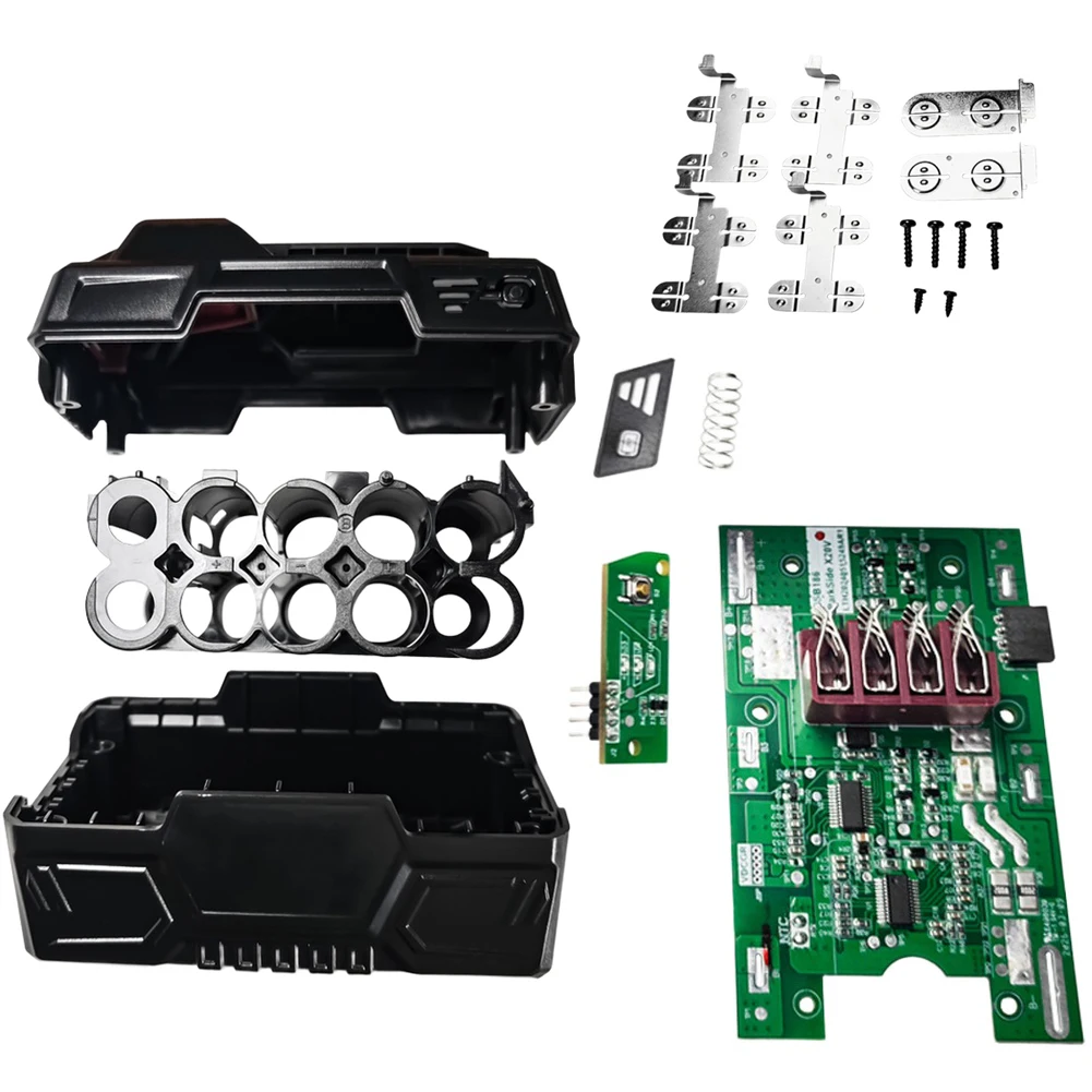 For Battery Case Kit With PCB Protection Board For 10 Cells, Overload Protection Battery Housing For DIY Projects 5