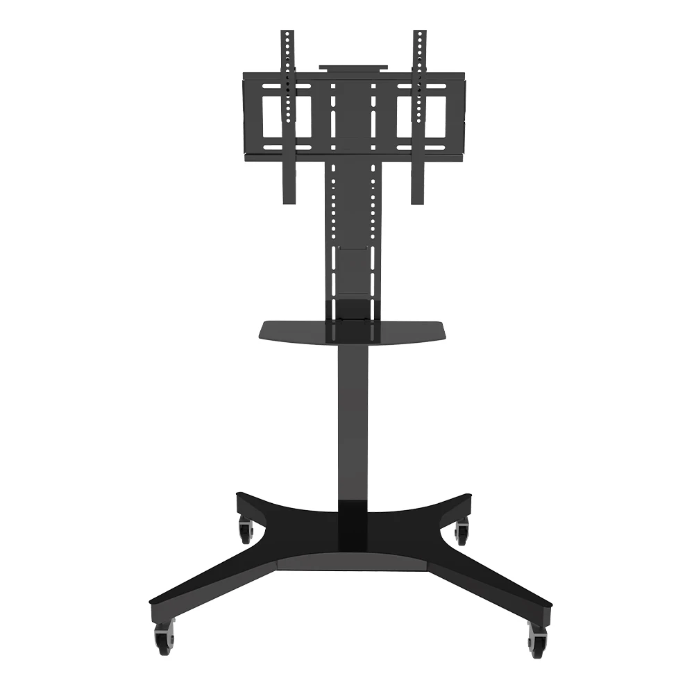 Mobile TV Wall Mount 42-70 Inch Height Adjustable Mobile TV Cart TV Brackets Trolley Stand