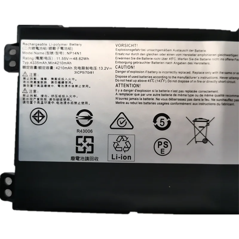 Brand New Authentic NP14N1 Battery Applicable Getac NEXSTGO Primus NX101 NP14N1IN008P 14 Inch
