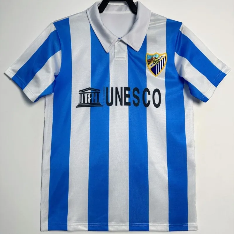 Camiseta de Malaga, camiseta retro obscura de fútbol español, camiseta de fútbol de edición conmemorativa de la temporada 97-98