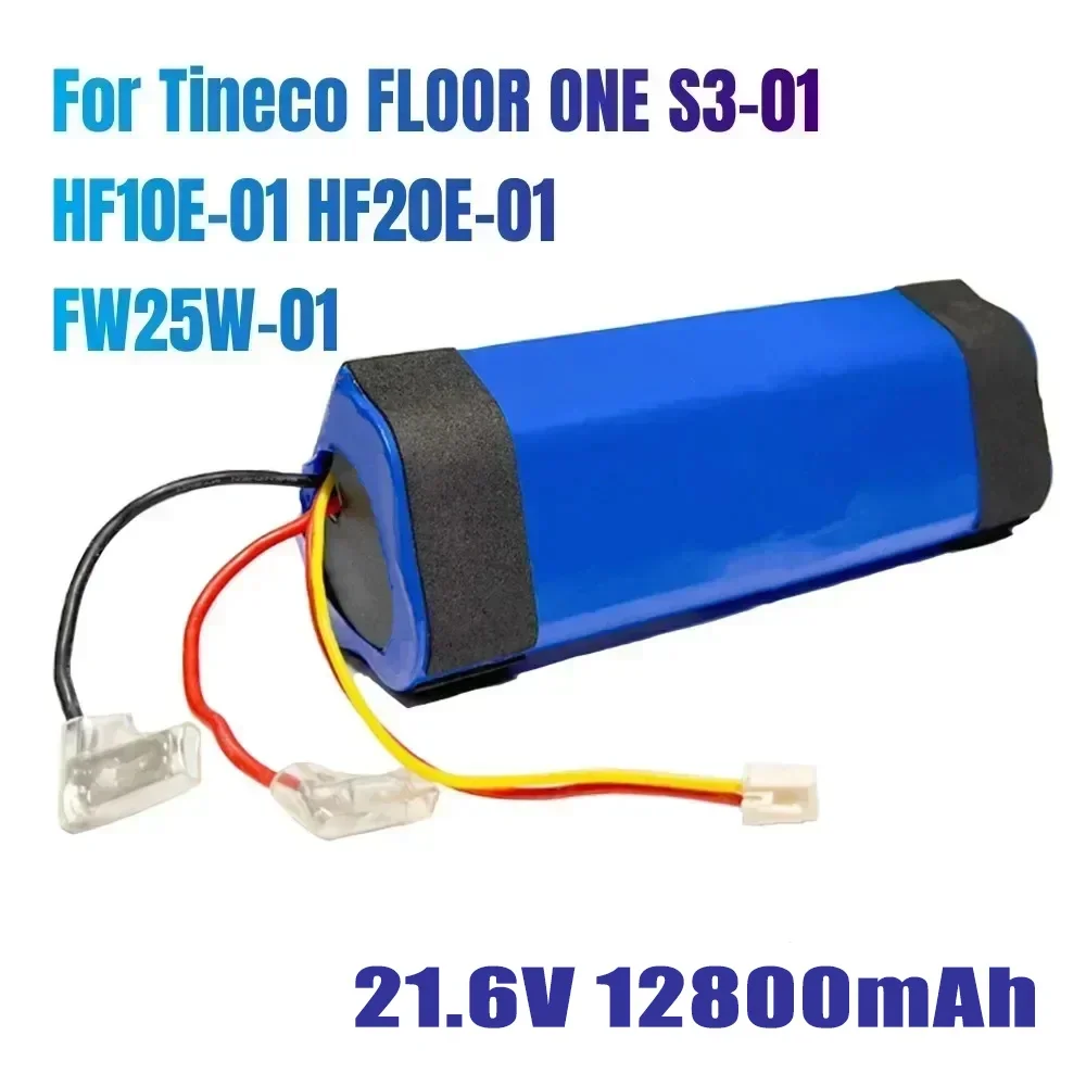 

Original 21.6v 12800mAh 6800mAh for Tineco Floor OneS3 Wet and Dry Vacuum Cleaner 18650 Li-ion Rechargeable Batteries Pack