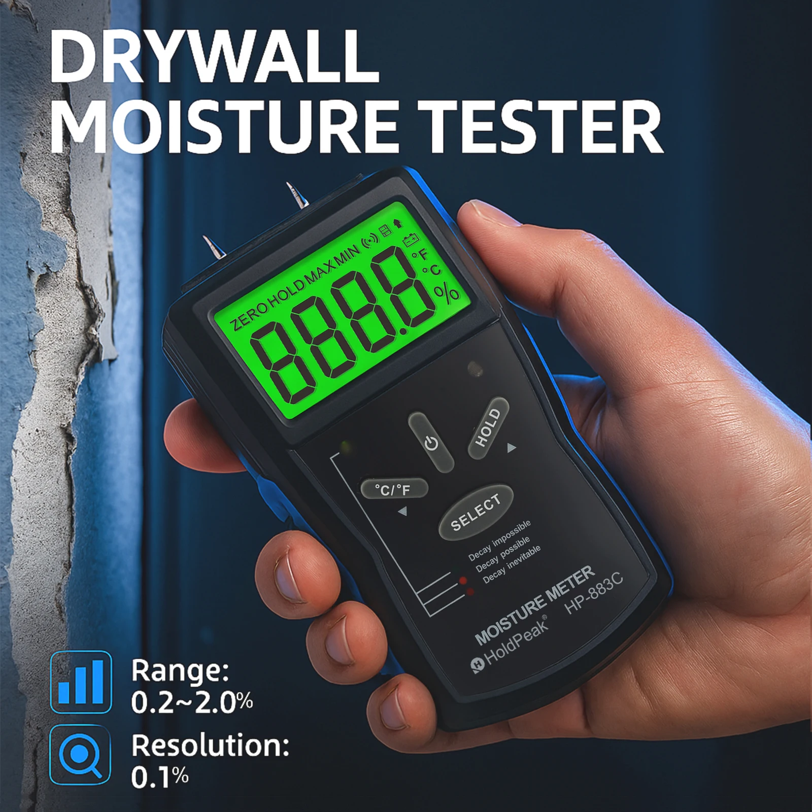 

For Wood Moisture Content Testing Instrument,
