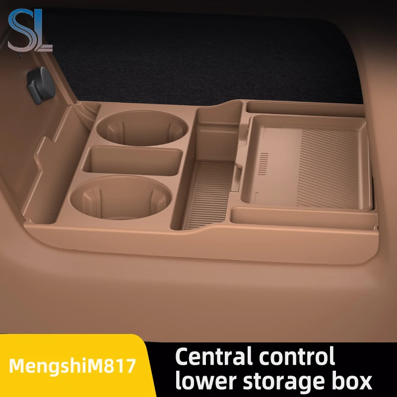 

For MHERO M817 2025 2026 Storage Box Center Armrest Hidden Box Cup Holder Organizer Interior Accessories