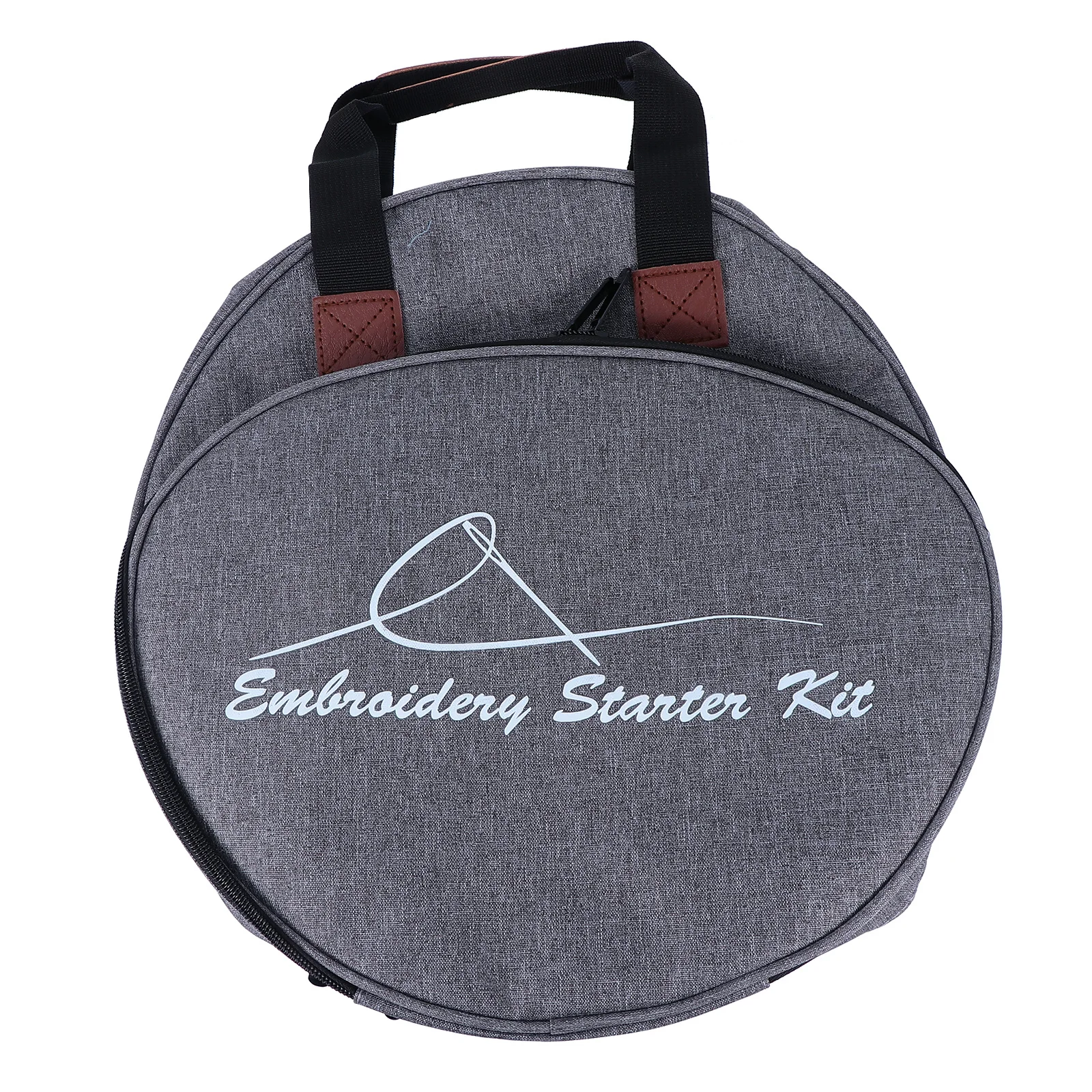 

Embroidery Project Bag Compact Durable 600d Oxford Cloth Organizer Storage Pouch Cross Stitch Tools Carrier Embroidery Kit Bag