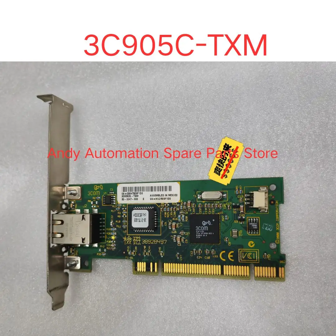 

Second-hand 3C905CX-TXM Network Card Industrial Control Computer Equipment Network Card