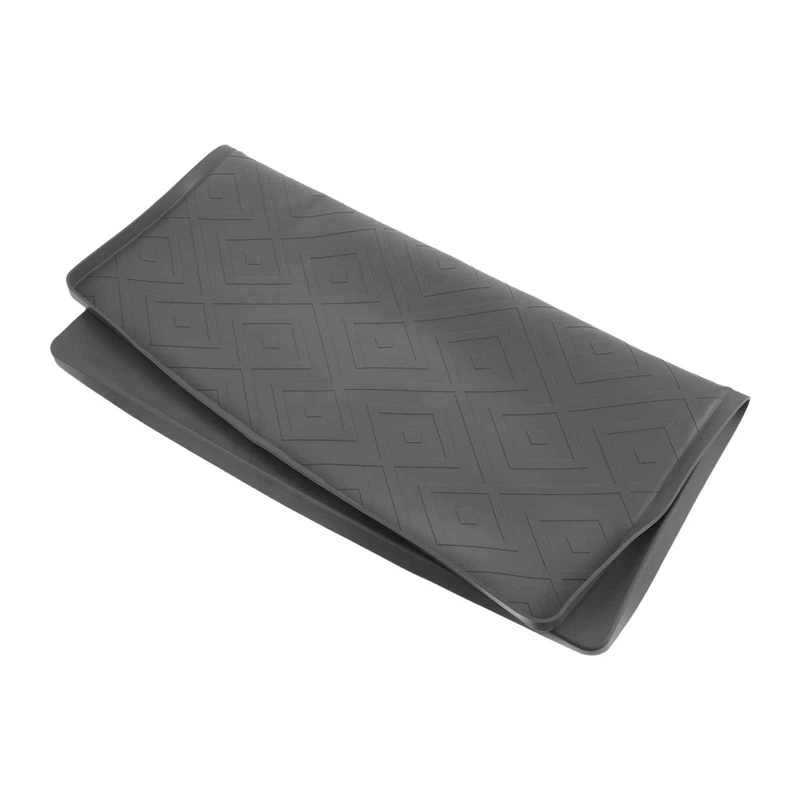 20x20x0.2 Inch Silicone Refrigerator Drip Mat Spill Proof Edge Non Slip Stable Base Pad for Small Fridge Mini Freezer Washer