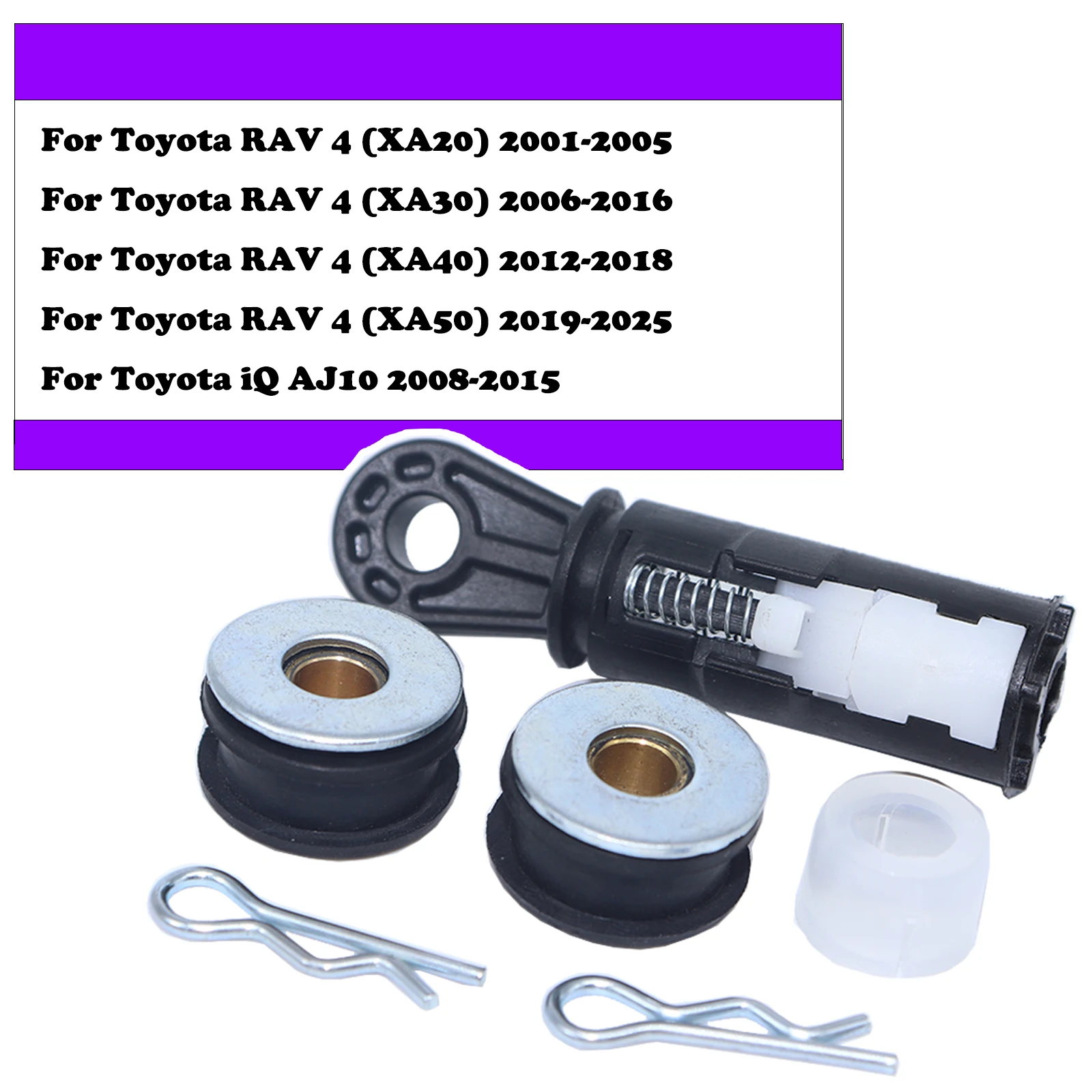 

For Toyota RAV4 XA30 XA40 XA50 iQ AJ10 Gear Shift Cable Linkage End Bushing Gearbox Shifter Selector Collet 2001 2006 2012 2024