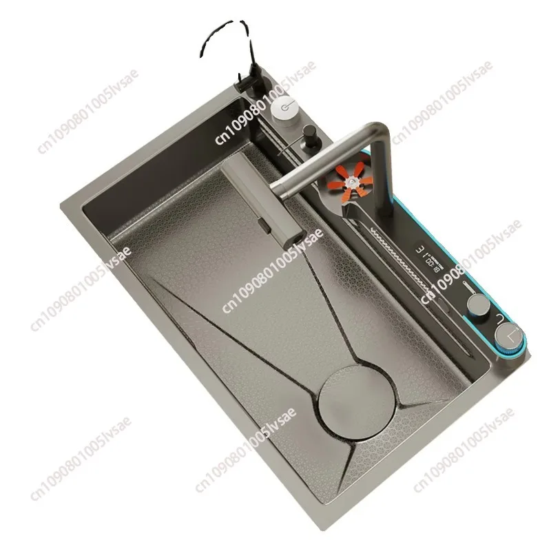 

Modern Smart Kitchen Sink Stainless Steel Waterfall Kitchen Sink