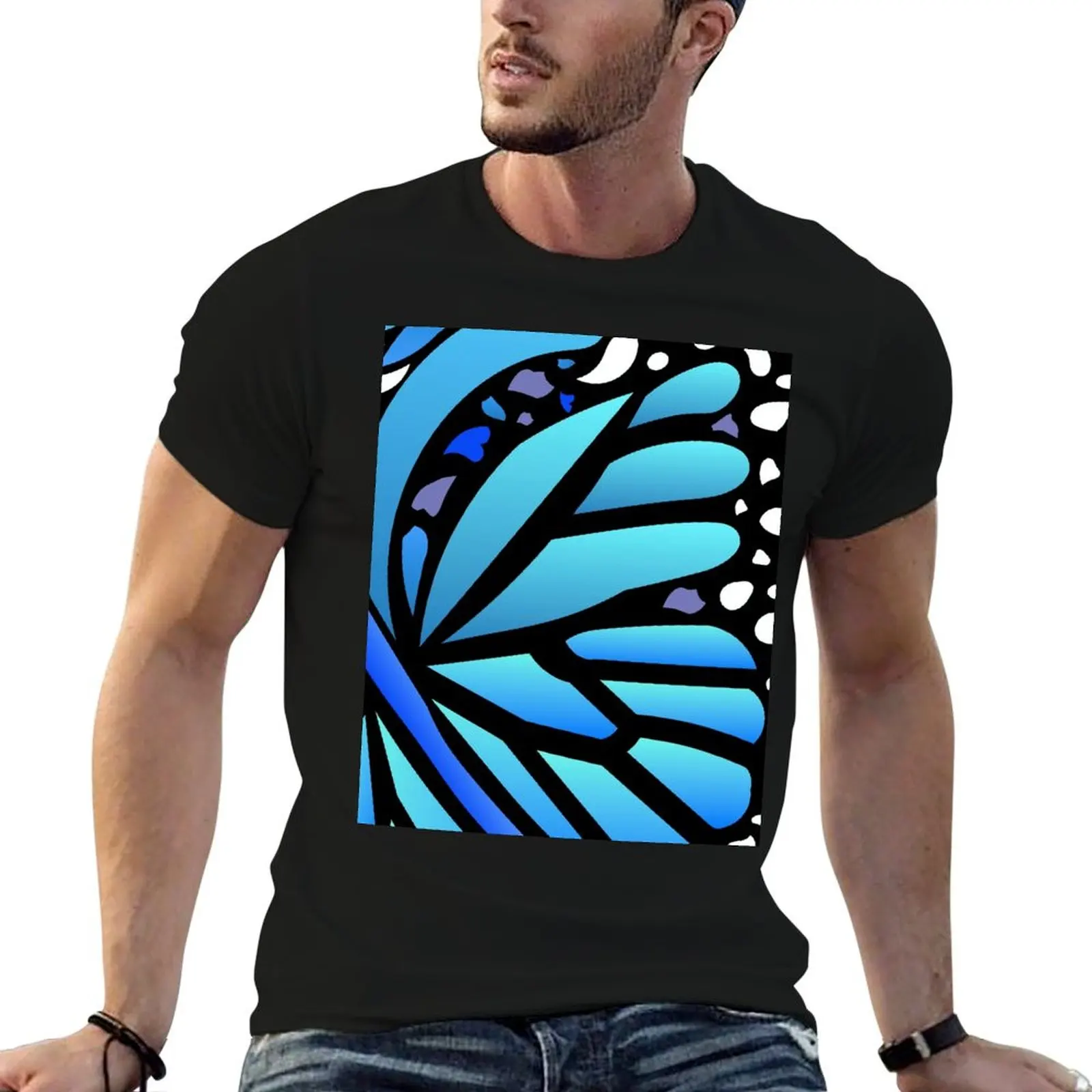 

Blue Monarch T-Shirt man t shirt luxury man t shirt heavy cotton T-Shirt