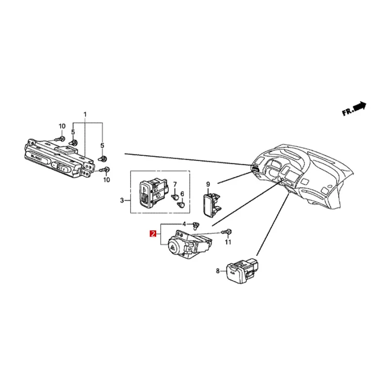 35510-SNA-003 Suitable for Ho nd a Ci vi c Si mi ng Emergency light switch malfunction light switch double flash switch