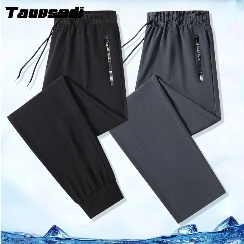 

Summer Men Casual Pants Joggers Sweatpants Mens Solid Color Elastic Waist Trousers Fitness Sportswear Fashion Spring Sweatpants