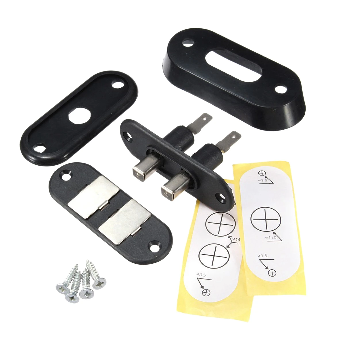 Joli de Contact de Porte Coulissante Noire, pour Voiture, Van, Alarme, Verrouillage Central, pour VW T4 FORD