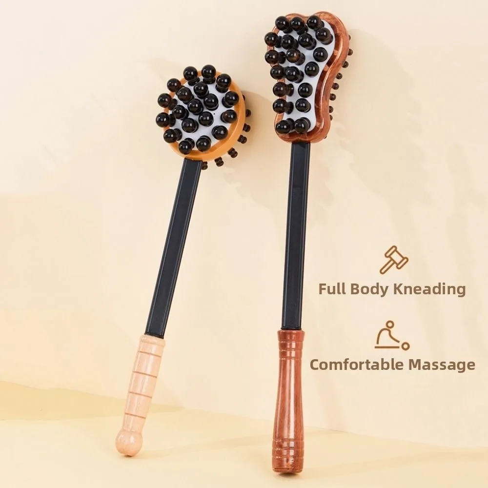 

Double Head Massage Hammer Multi-Functional Wood Back Knock Massage Tool Flexible Relaxation Muscle Muscle Relaxation Tool