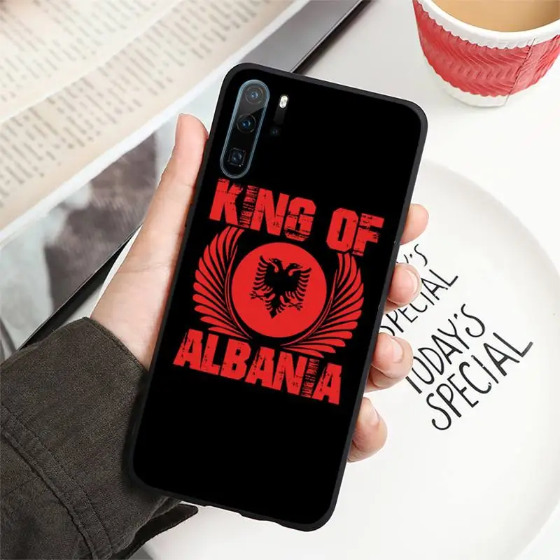 Albania flag pattern Phone Case For Huawei honor Mate 30 40 50 20 8 70 5 9 10 Pro P x i s y Lite nova