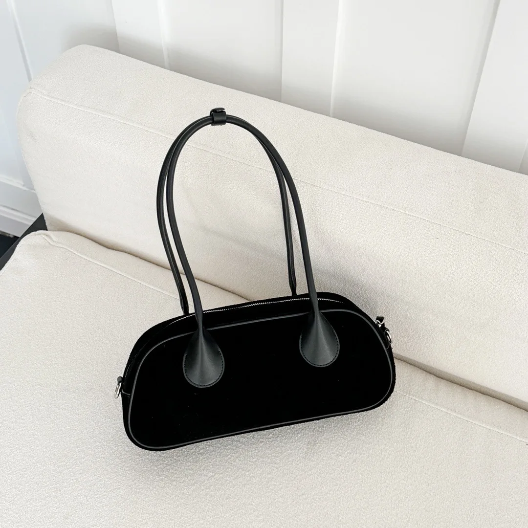 2026 جديد شخصية المتخصصة بوسطن البولينج حقيبة مكافحة المخملية الكتف رسول المرأة حقيبة يد عادية #5