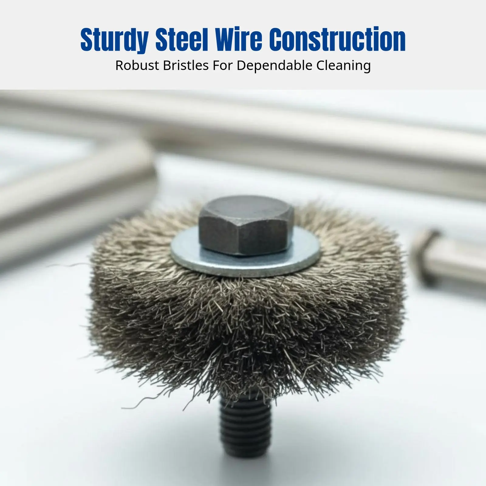 Boiler Wire Brush, Descaling Machine Tool, Smoke Tube & Water Cleaning, Steel Wire