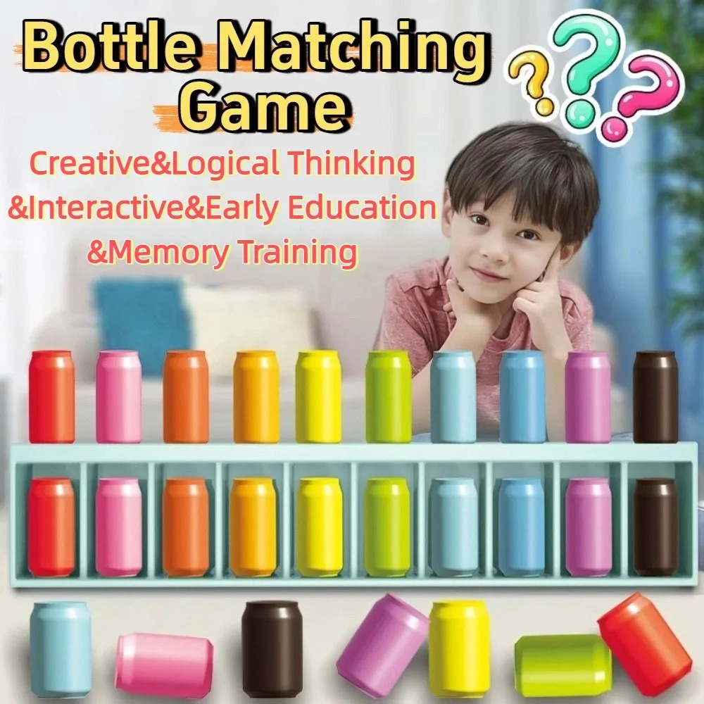 

Creative Bottle Matching Game Logical Thinking Early Education Memory Pairing Game Interactive Innovative Thinking